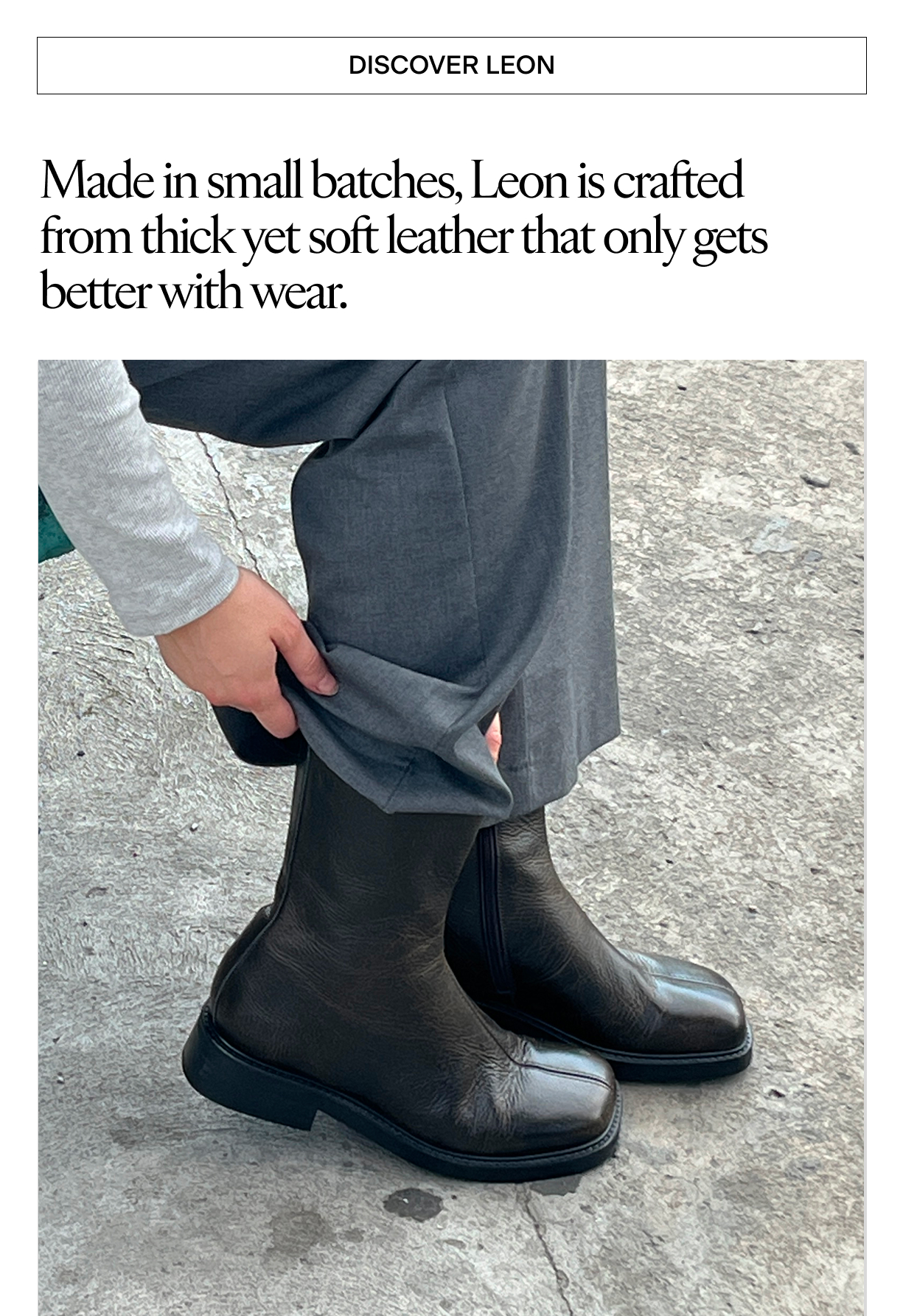 Leon Black Boot