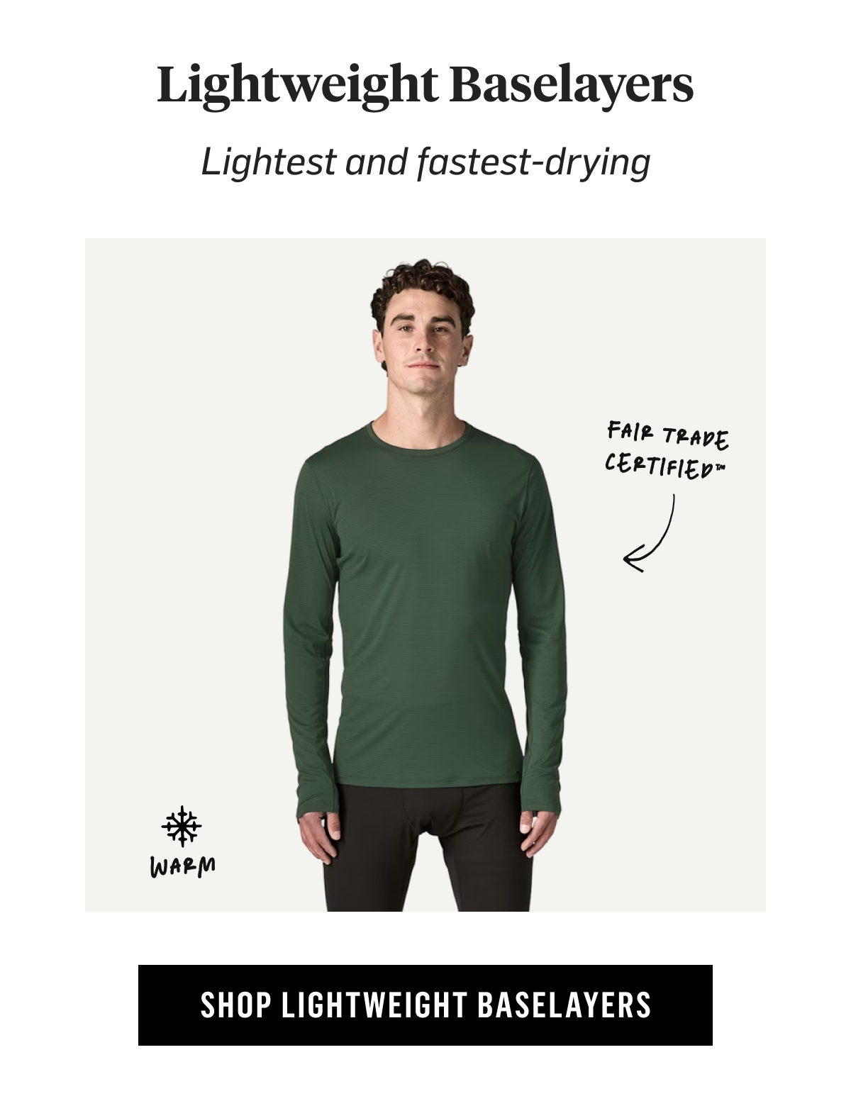 Lightweight Baselayers: lightest and fastest-drying. Shop Lightweight Baselayers