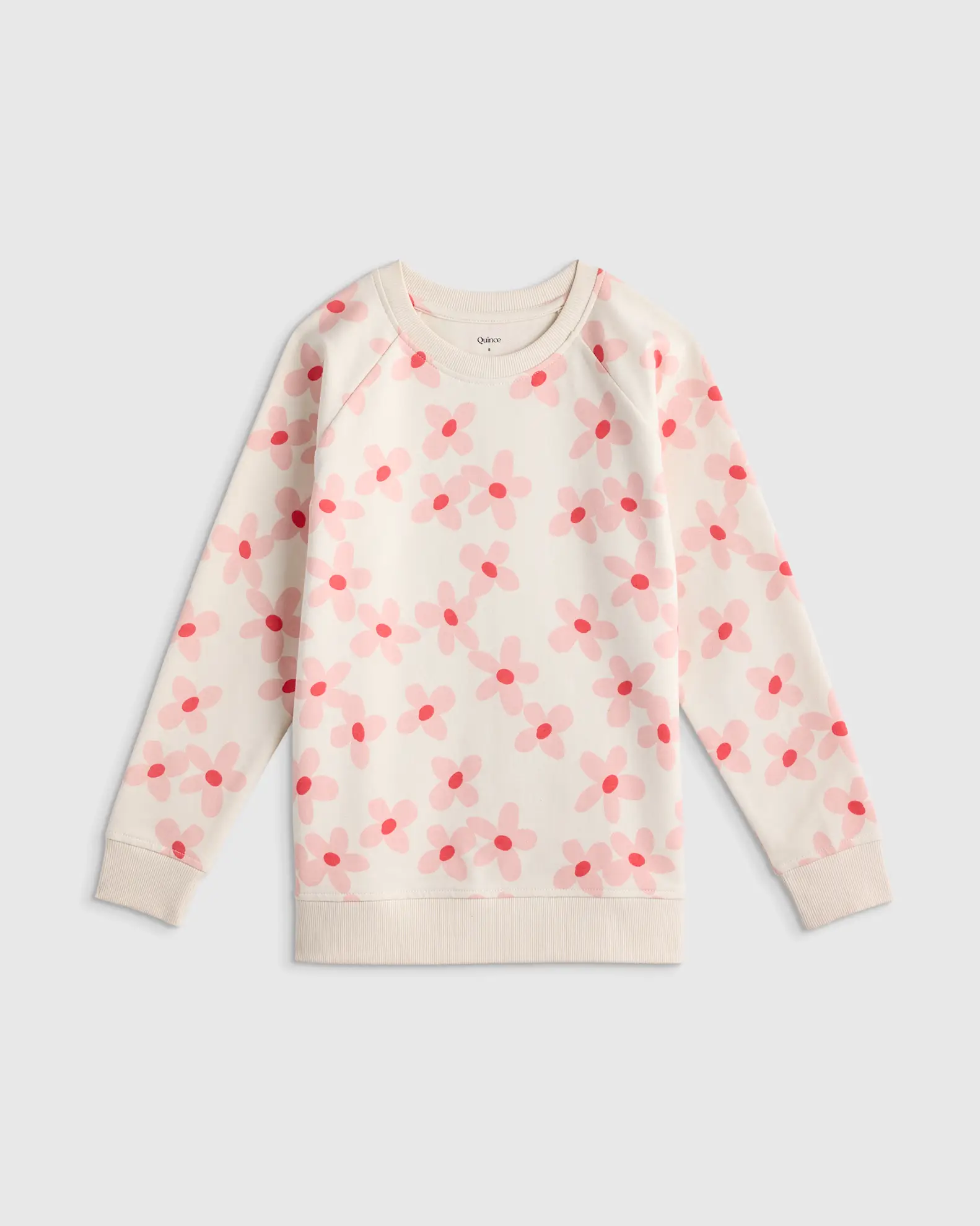 Organic Cotton French Terry Crew Neck Sweatshirt 