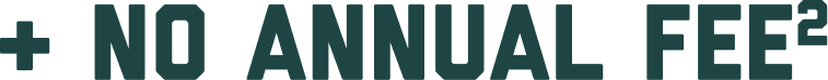 + NO ANNUAL FEE (footnote2)