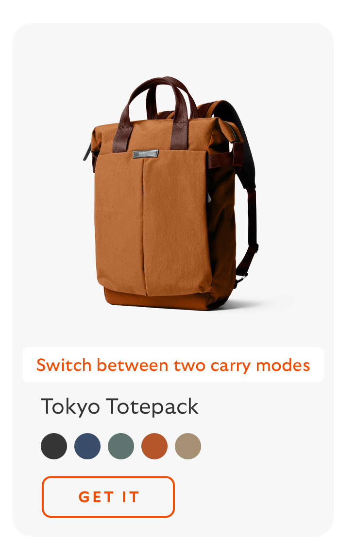 [Product 1] Tokyo Totepack [Starburst] Switch between two carry modes CTA Get it
