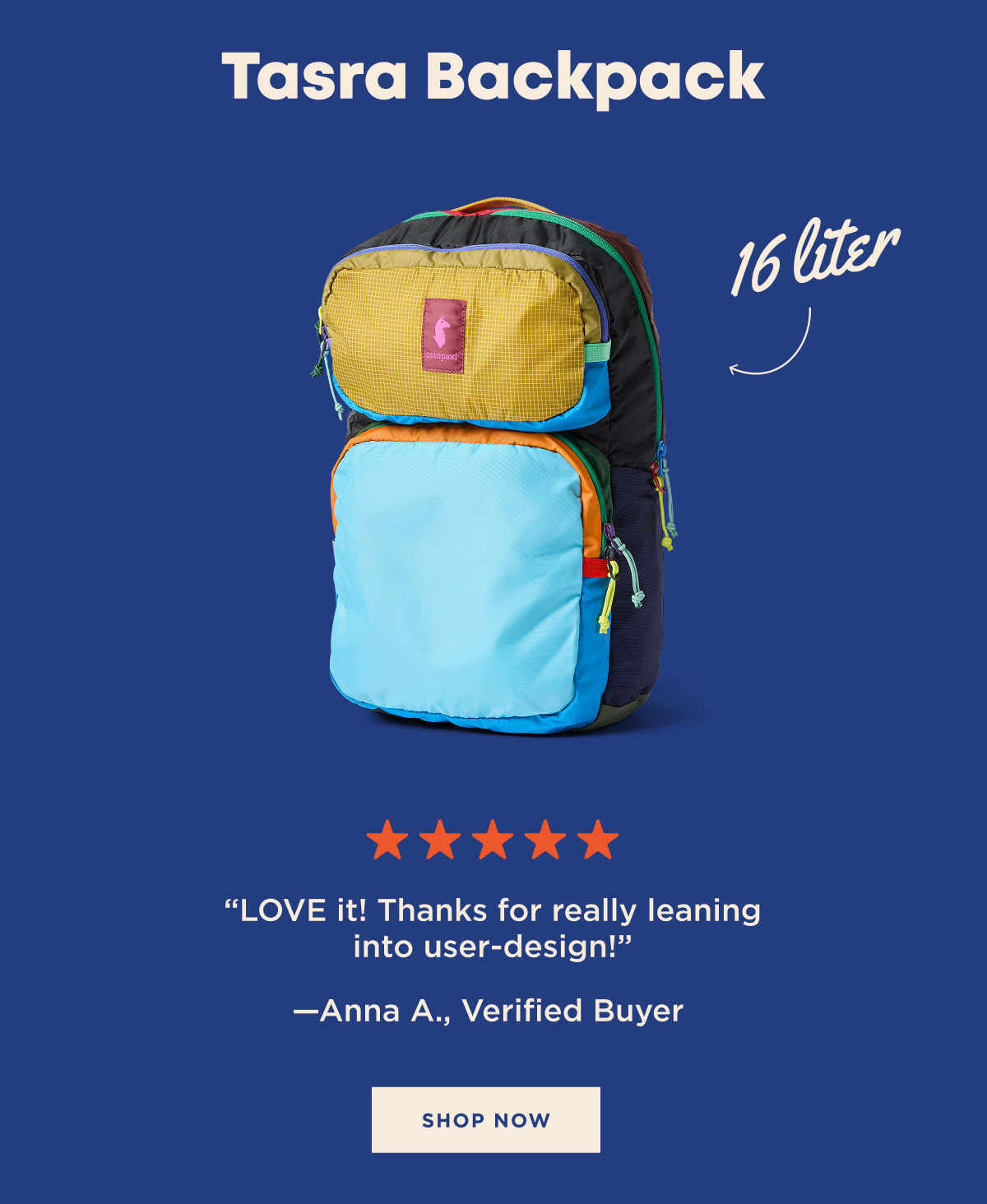 Tasra 16L Backpack - Del D&iacute;a
