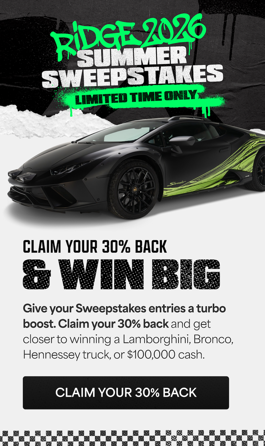 Claim Your 30% Back & Win Big
