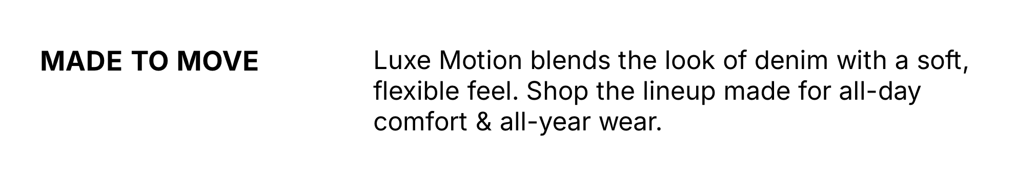 Shop Luxe Motion