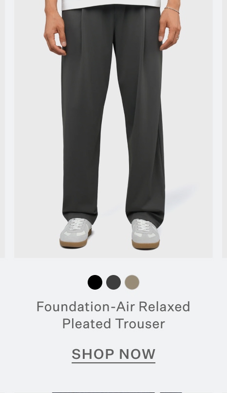 Foundation-Air Relaxed Pleated Trouser