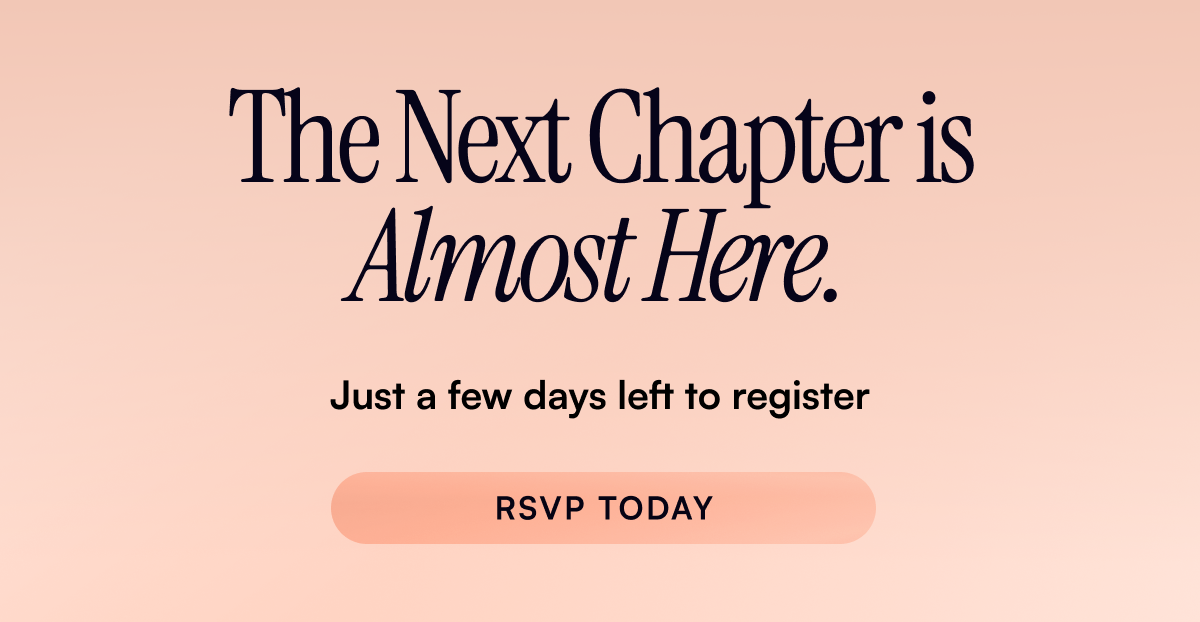 Just One Week Left to Register!