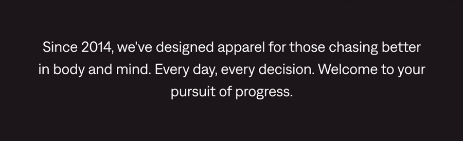Welcome to your pursuit of progress