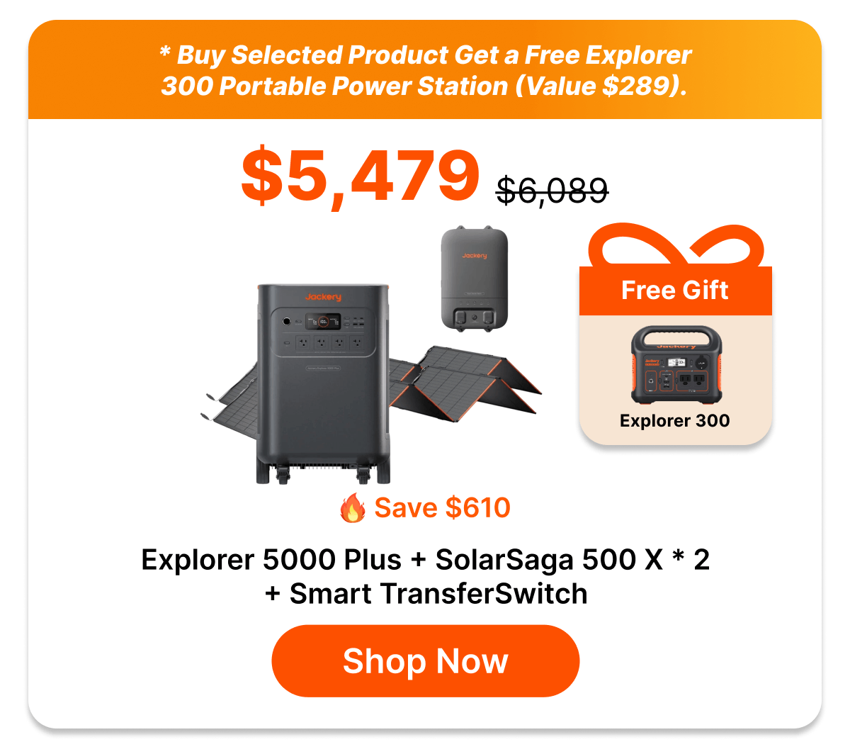 Explorer 5000 Plus + SolarSaga 500 X * 2+ Smart TransferSwitch