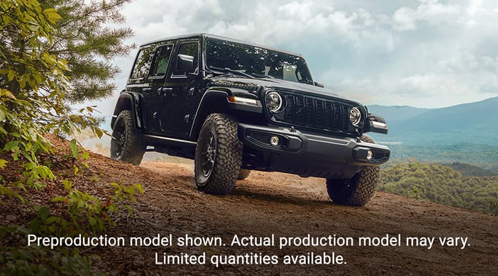Preproduction model shown. Actual production model may vary. Limited quantities available.