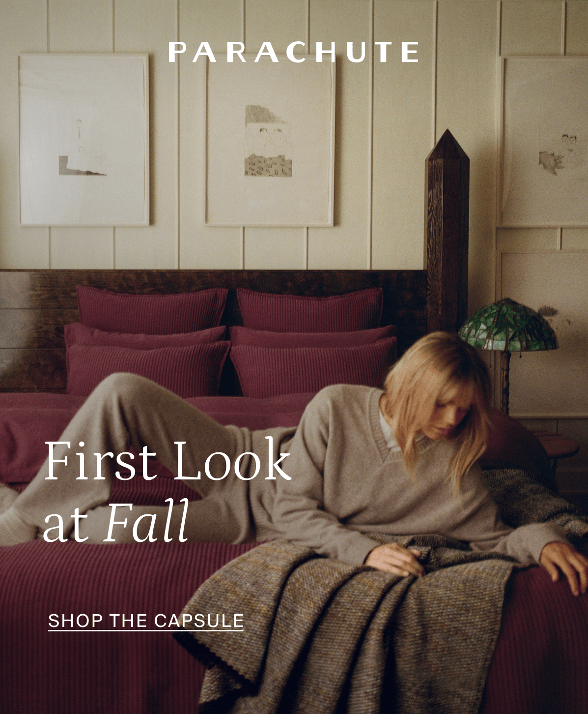 parachute, first look at fall, shop the capsule