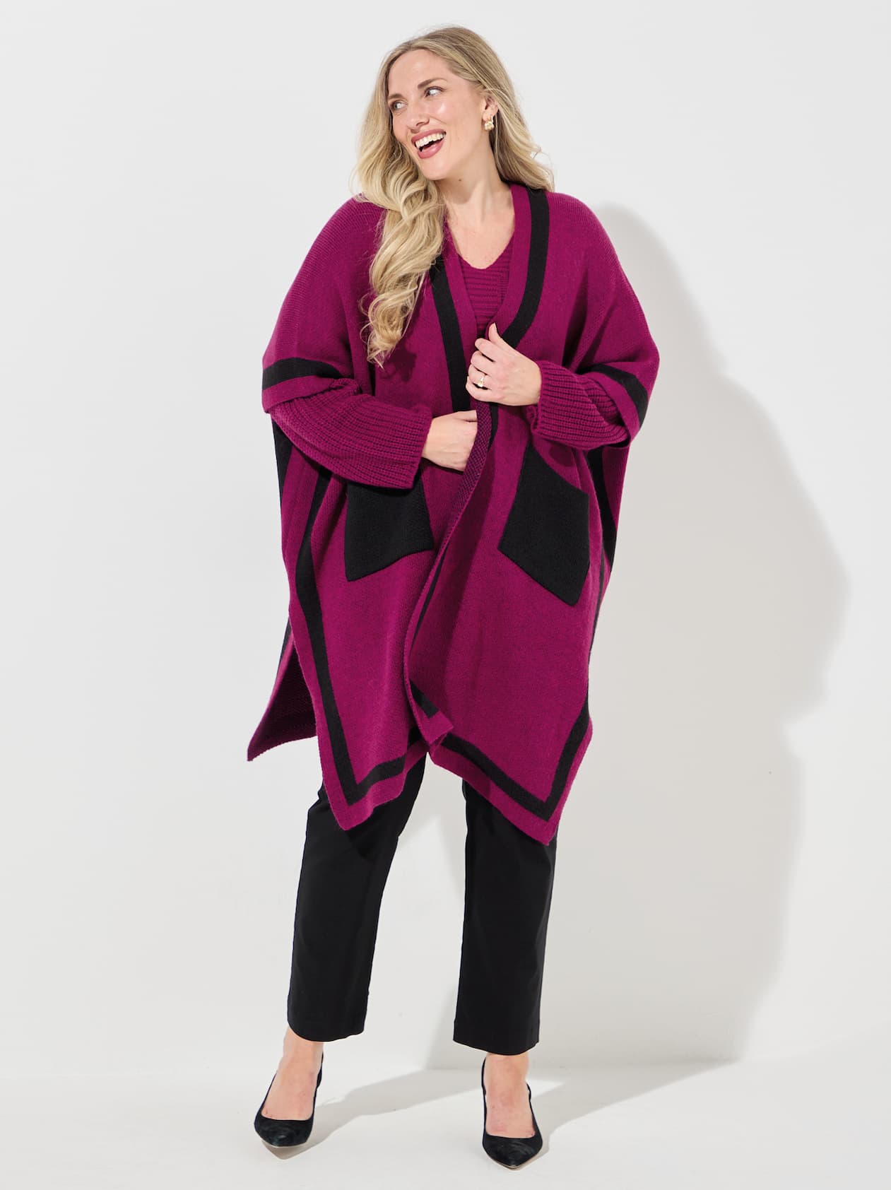 Athena Knitted Poncho