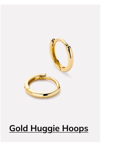 Gold Huggie Hoops