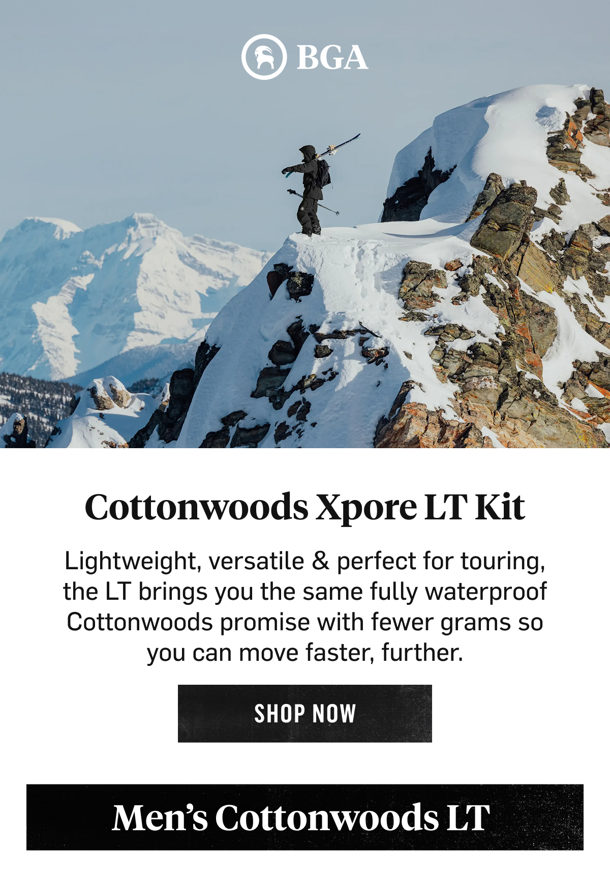 Cottonwoods Xpore LT Kit: lightweight, fully waterproof and built for touring. Shop Now