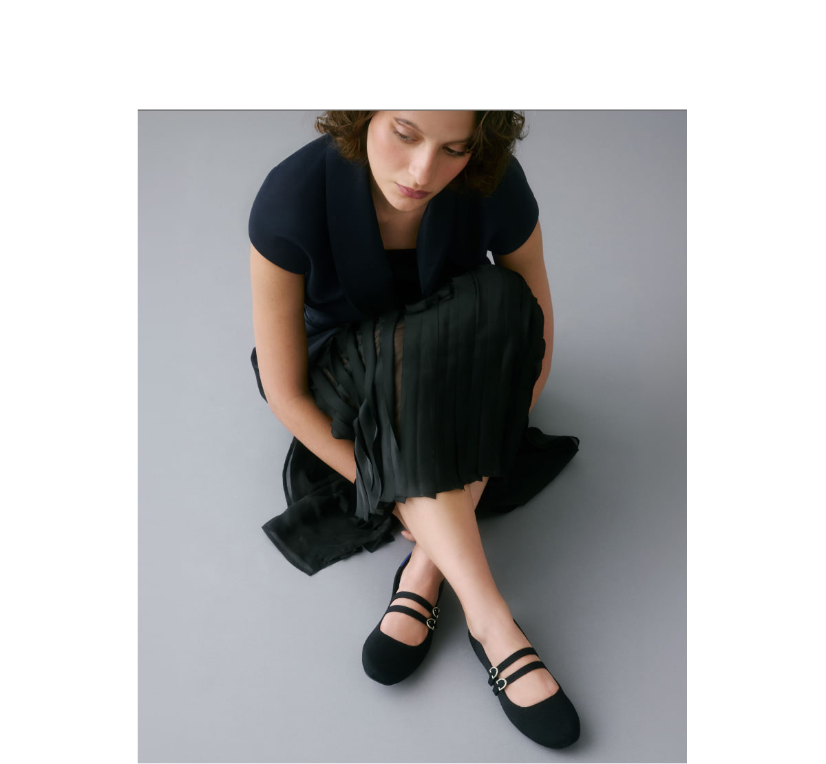 Double buckle MJ black