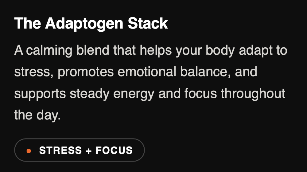 A calming blend that helps your body adapt to stress