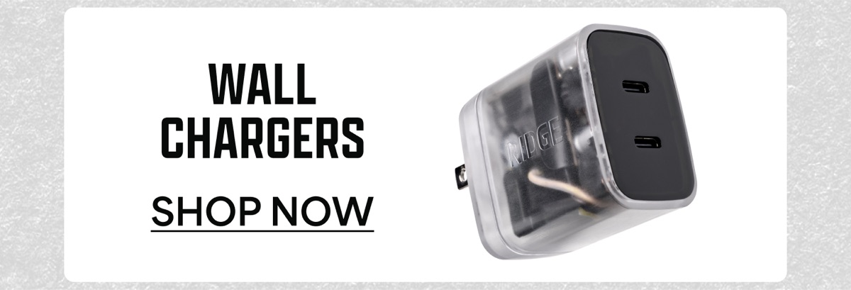 Wall chargers. Shop now.