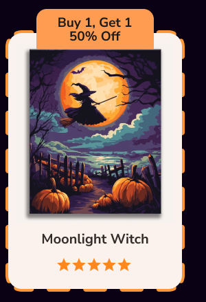 Moonlight Witch | Paint by Numbers