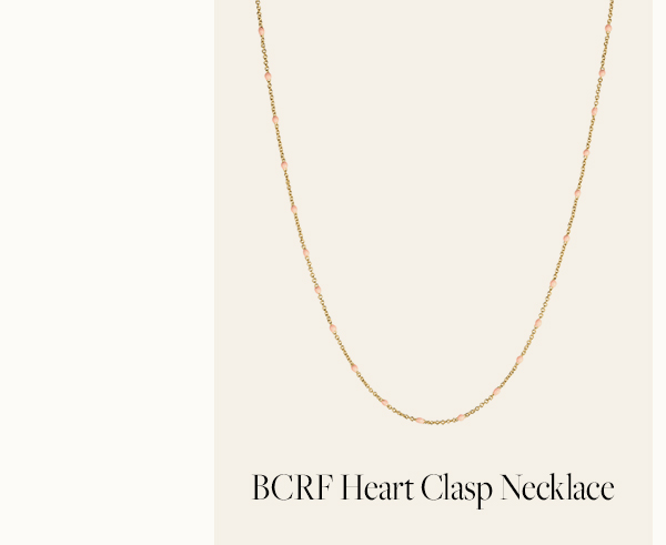BCRF Heart Clasp Necklace