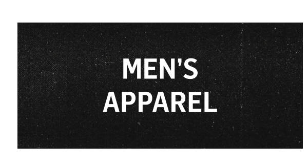 Men's apparel