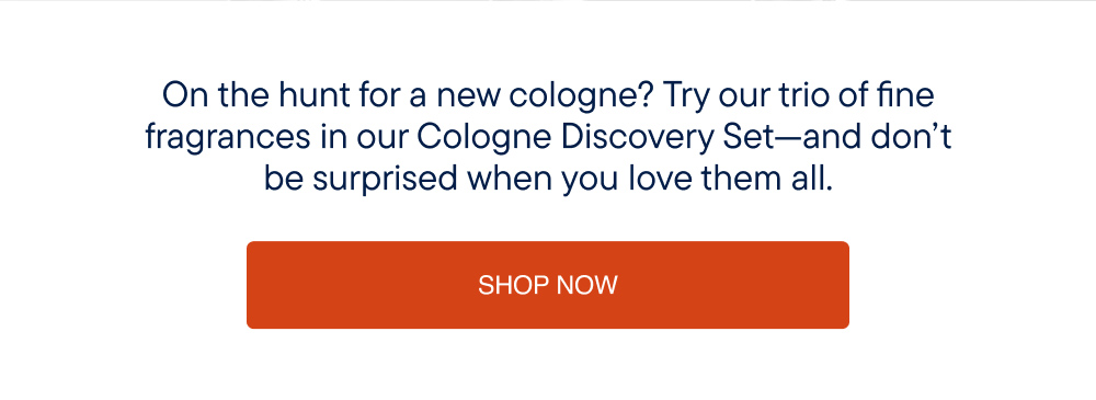 Shop now. Trio of fragrances in the cologne discovery set