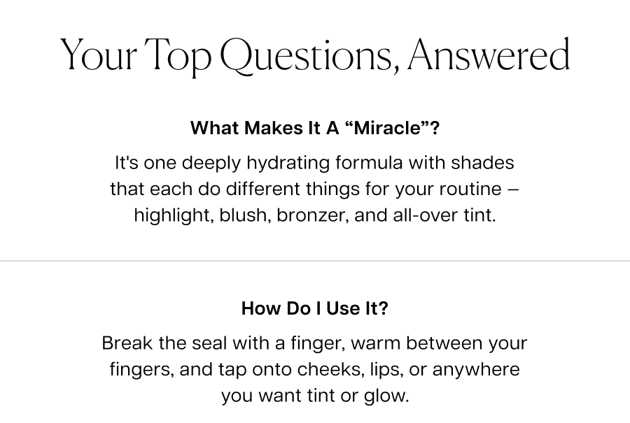 Your top questions, answered