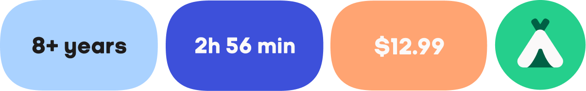 8+ years, 2h 56min, $12.99
