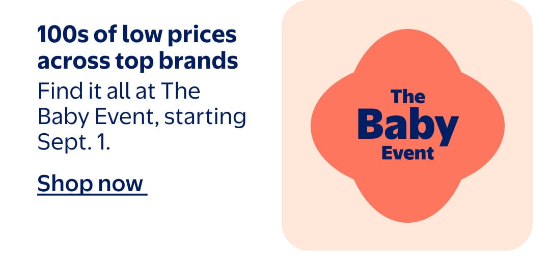 Find it all at The Baby Event, starting Sept. 1.