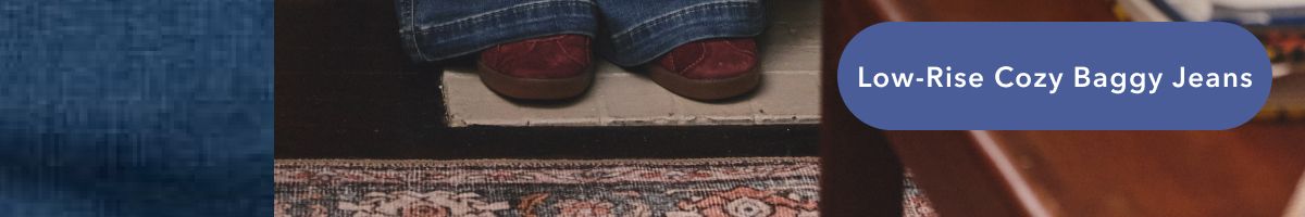 Low-Rise Cozy Baggy Jeans