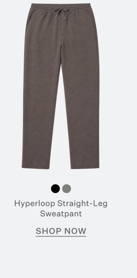 Hyperloop Straight-Leg Sweatpant - Charcoal