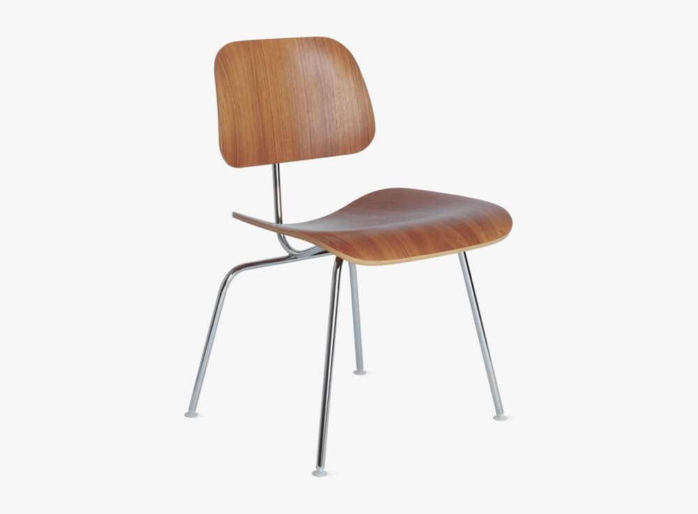 View Eames Molded Plywood Dining Chair Metal Base (DCM)