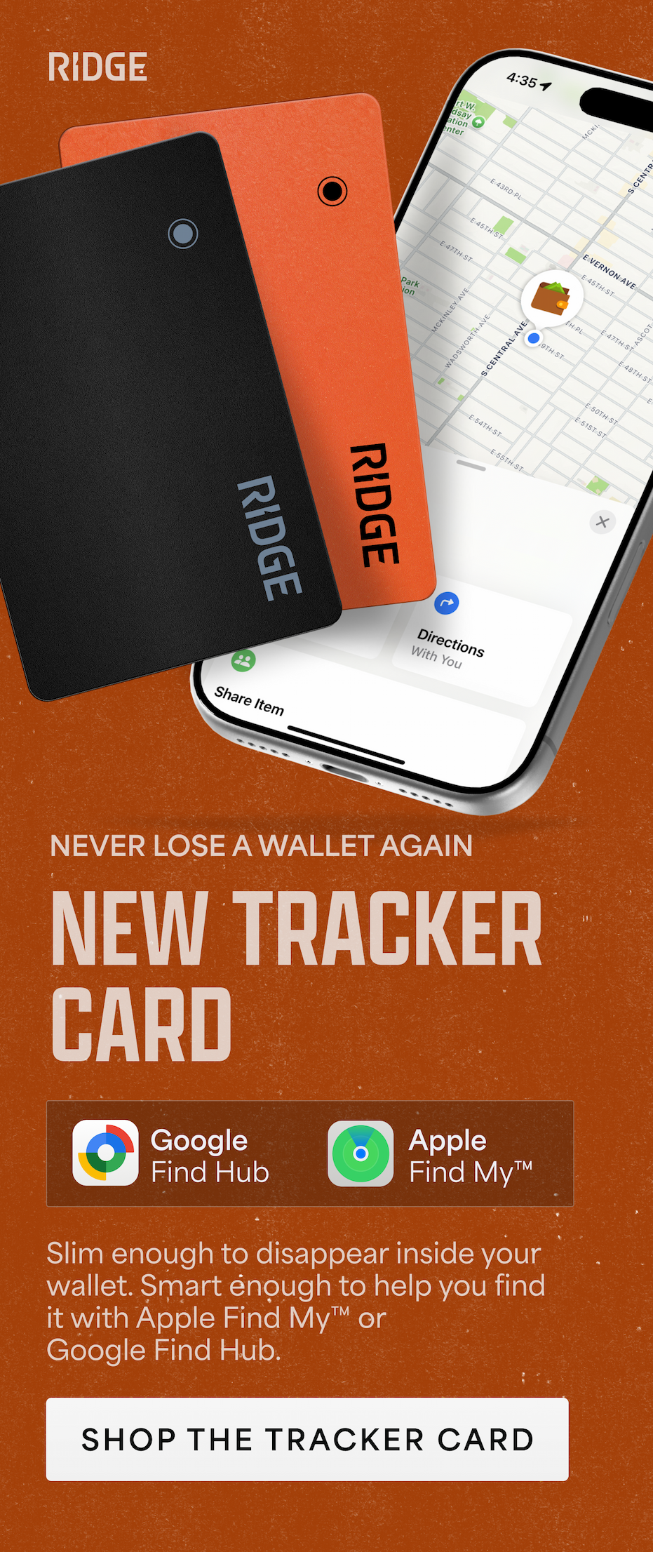 NEW: Tracker Card