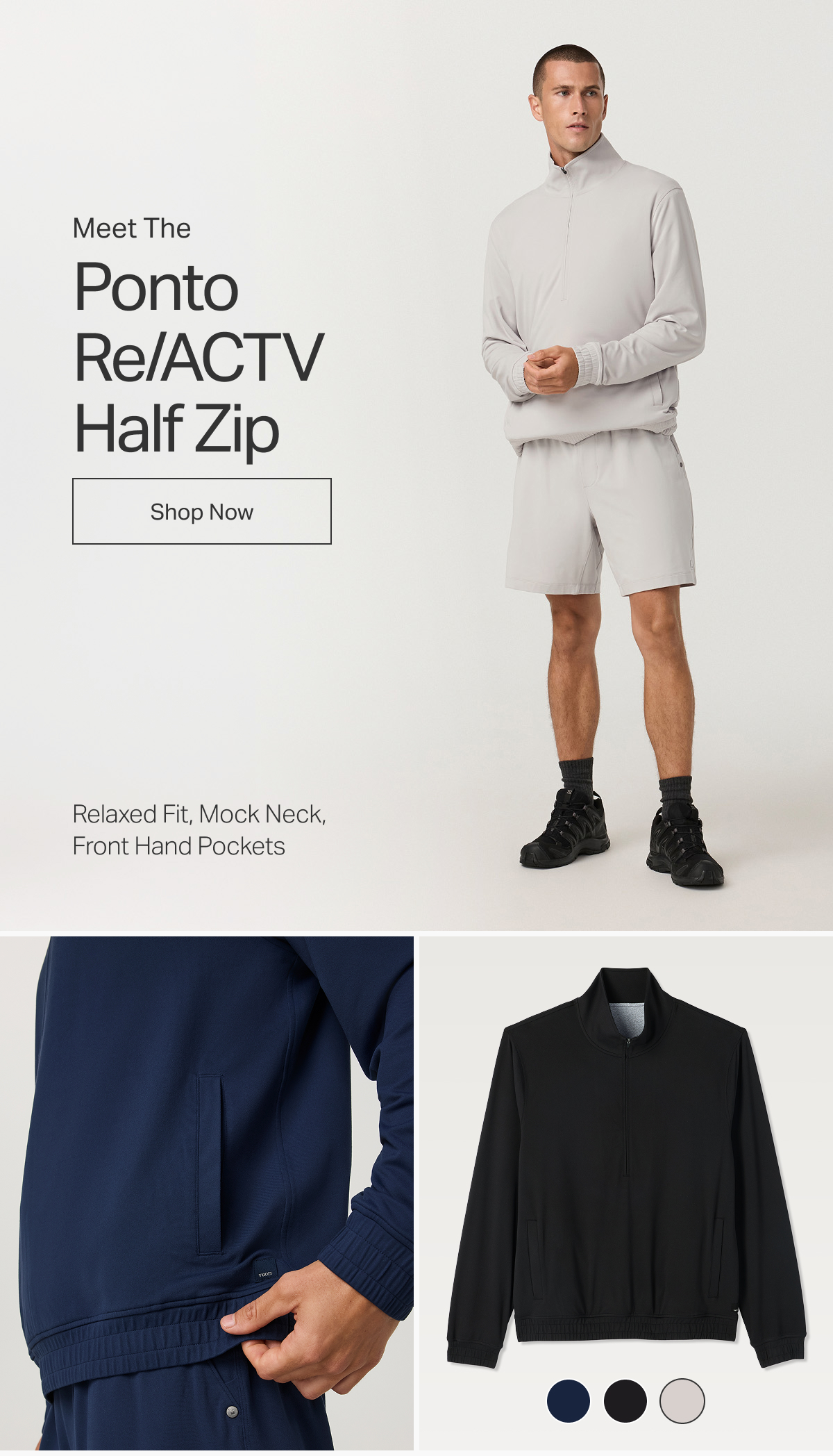Meet The Ponto Re/ACTV Half Zip