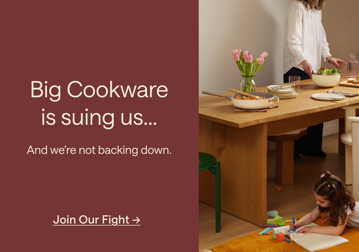 Big Cookware is Suing us... Join our fight