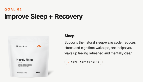 Improve sleep and recovery