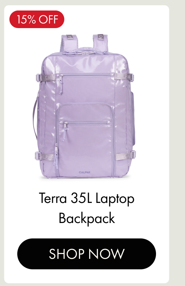 15% OFF | Terra 35L Laptop Backpack | SHOP NOW