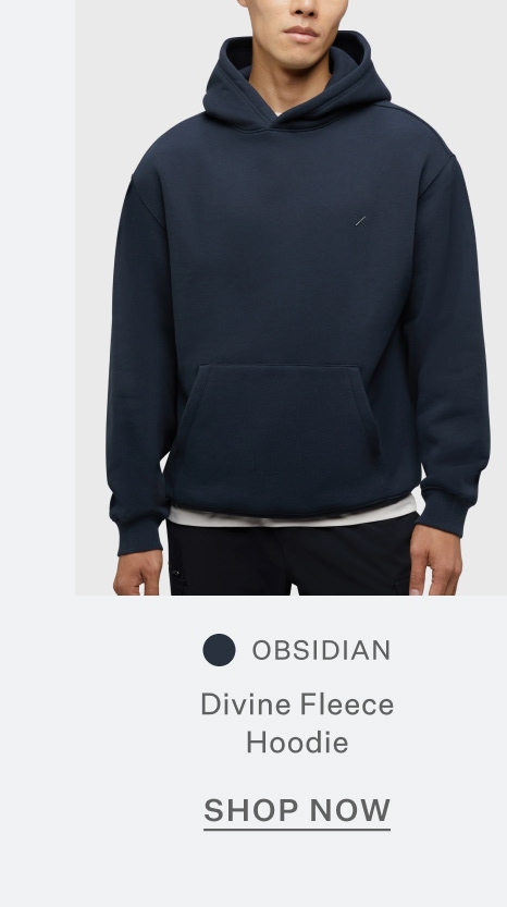 Divine Fleece Hoodie - Obsidian