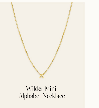 Wilder Mini Alphabet Necklace