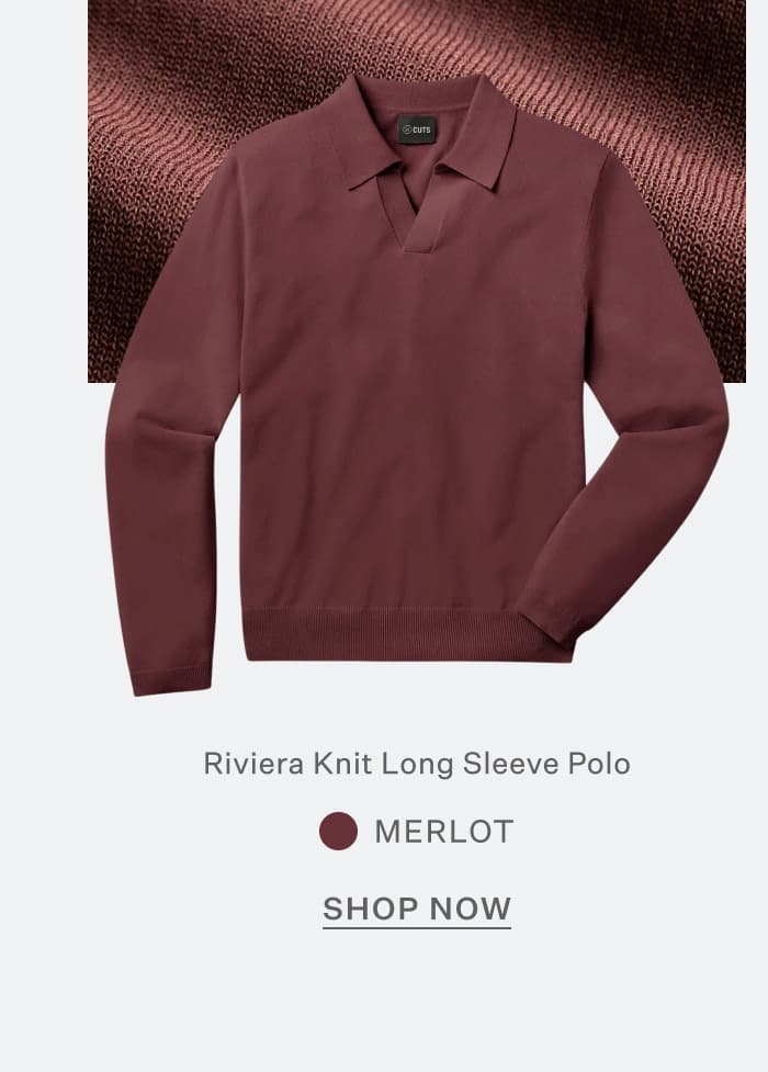 Riviera Knit Long Sleeve Polo