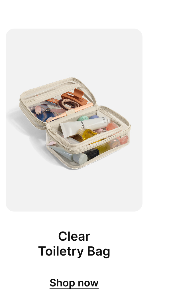 Clear Toiletry Bag | Shop now