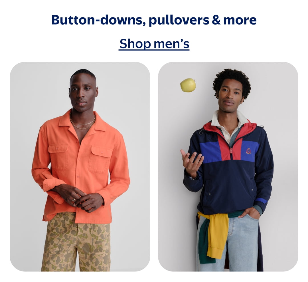 Button-downs, pullovers & more