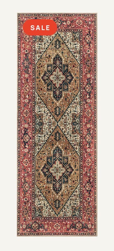 Santiago Camel & Scarlet Rug