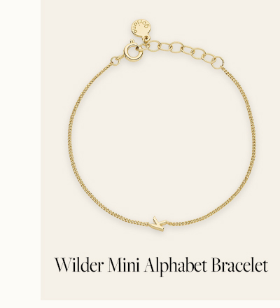 Wilder Mini Alphabet Bracelet