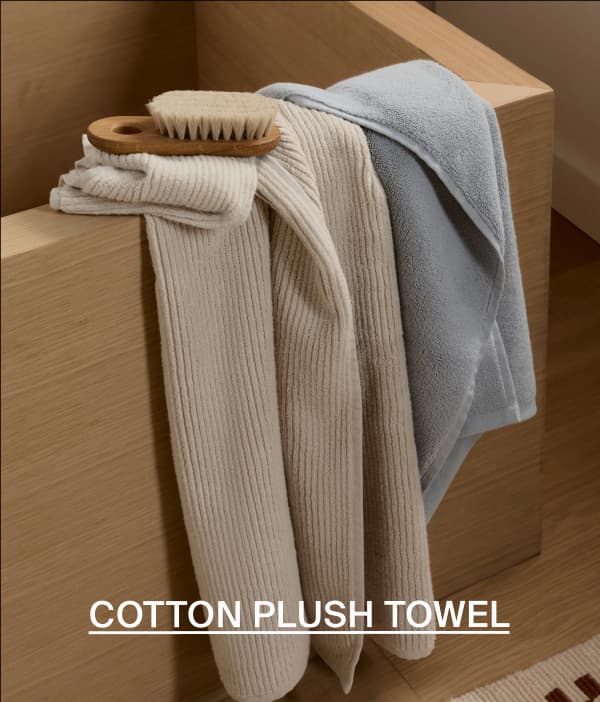 shop new cotton plush towel in sky