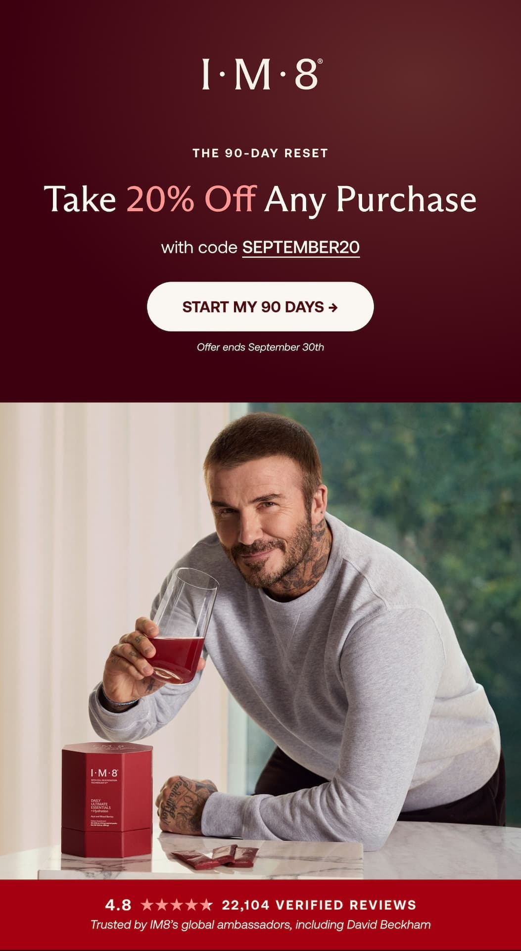 THE 90-DAY RESET Take 20% Off Any Purchase with code SEPTEMBER20 START MY 90 DAYS &rarr; Offer ends September 30th