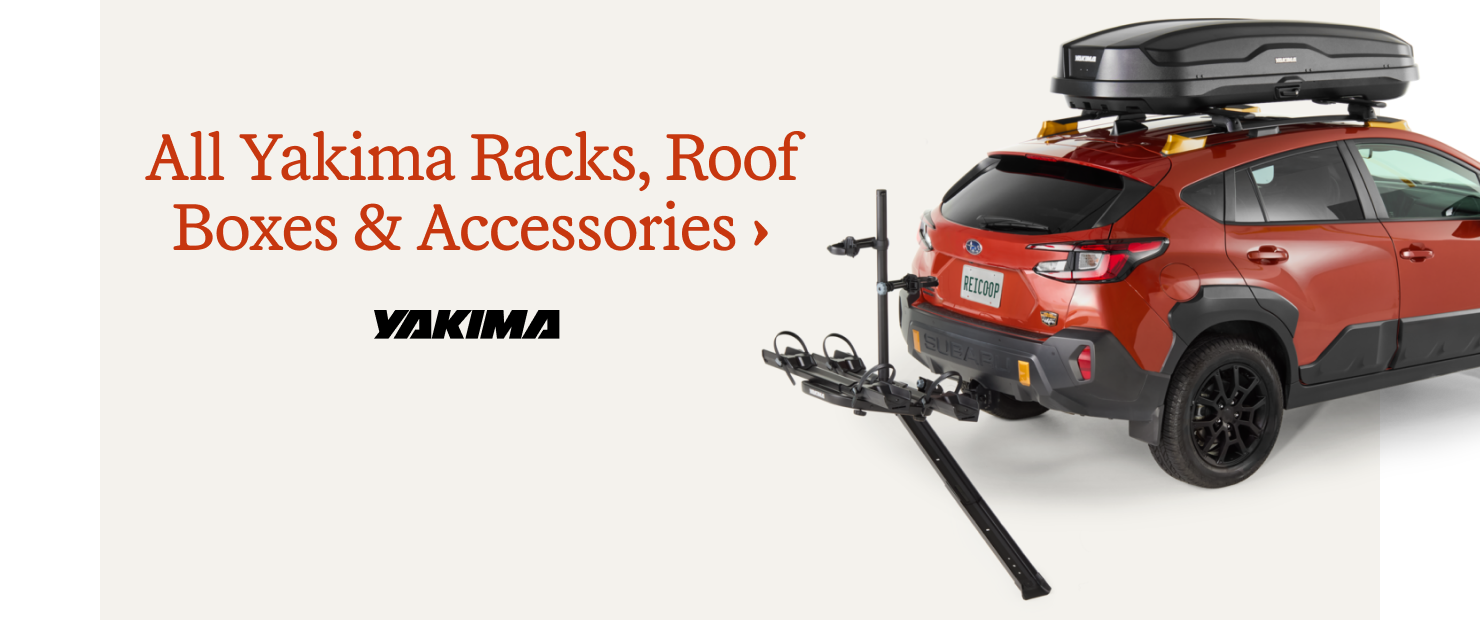 All Yakima racks, roof boxes & accessories.