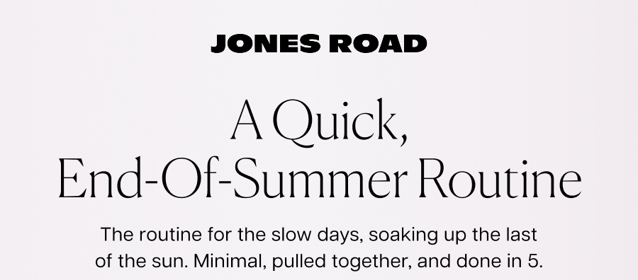 A quick end-of-summer