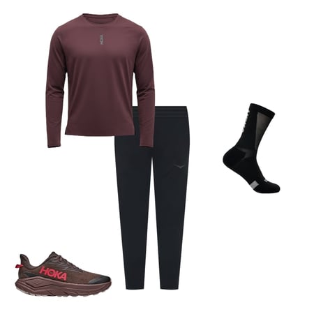 Challenger 8 GTX, Race Day Crew Sock, Novafly Run Pant, EveryRun Long Sleeve, 