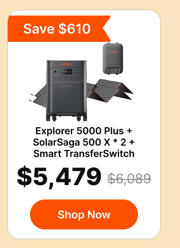 Explorer 5000 Plus + SolarSaga 500 X * 2 + Smart TransferSwitch