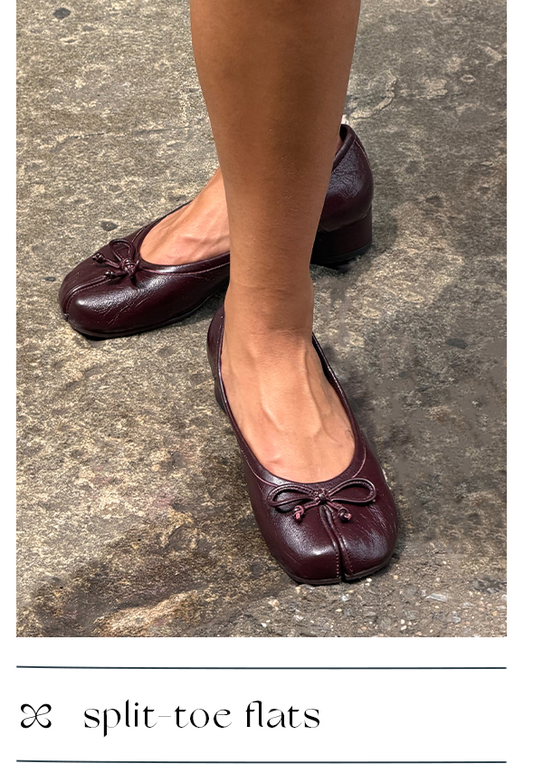 split-toe flats