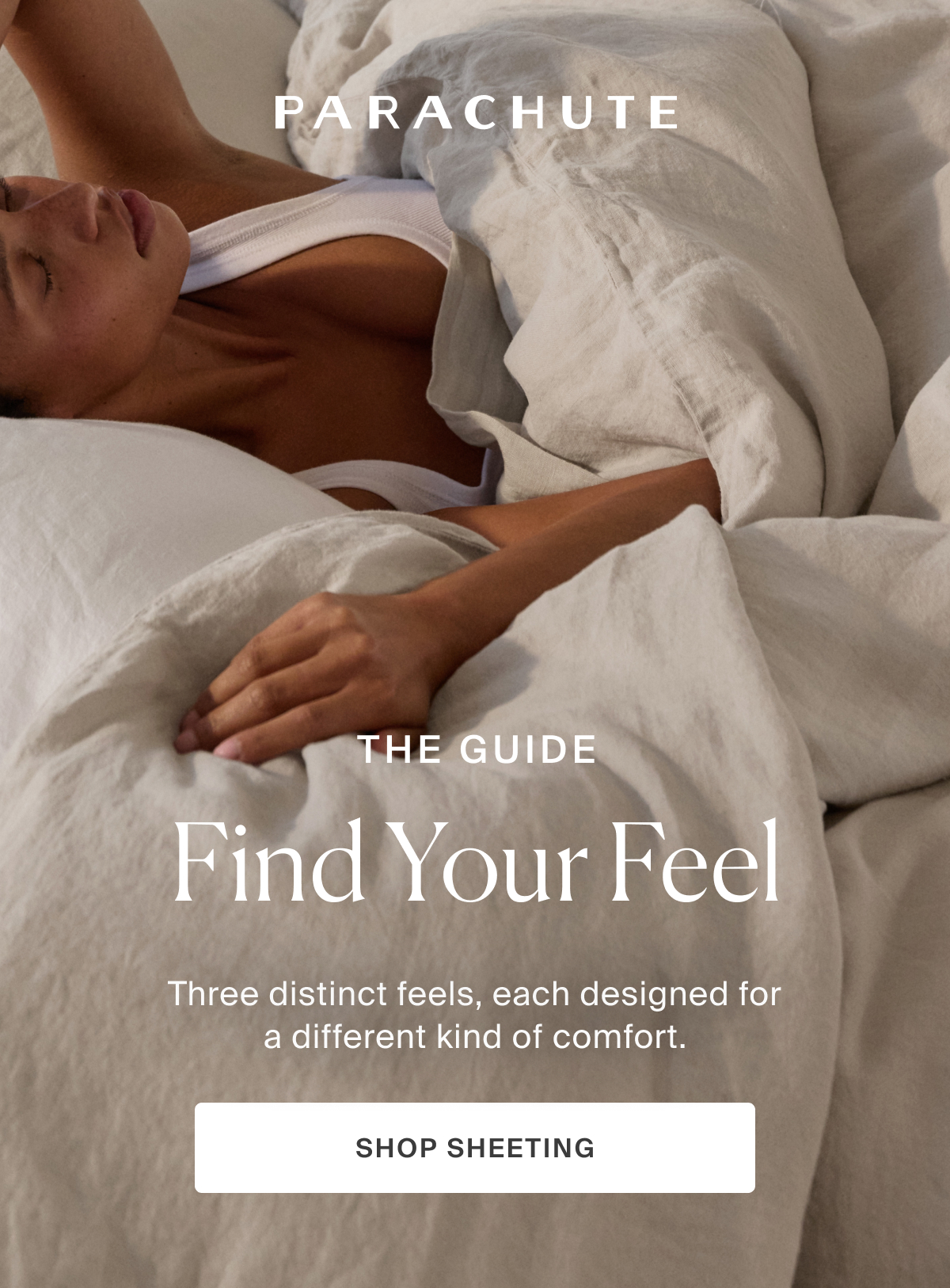 parachute, find your feel, the guide, shop
